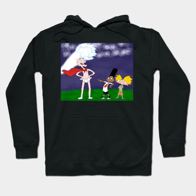 Captain Shortman Hoodie by Bridge_the_Ink